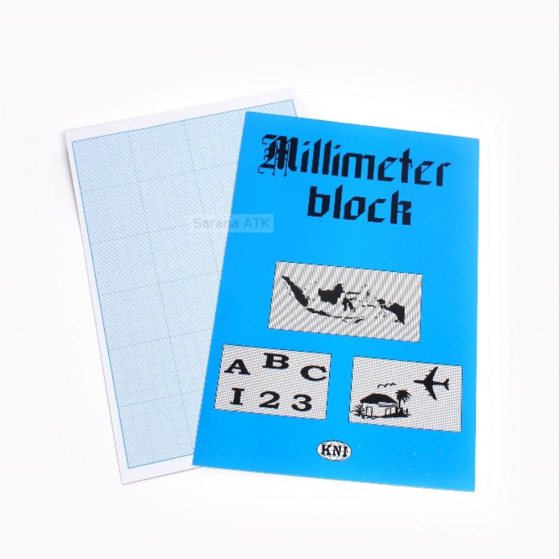 KNI milimeter block kertas desaign milimeter block