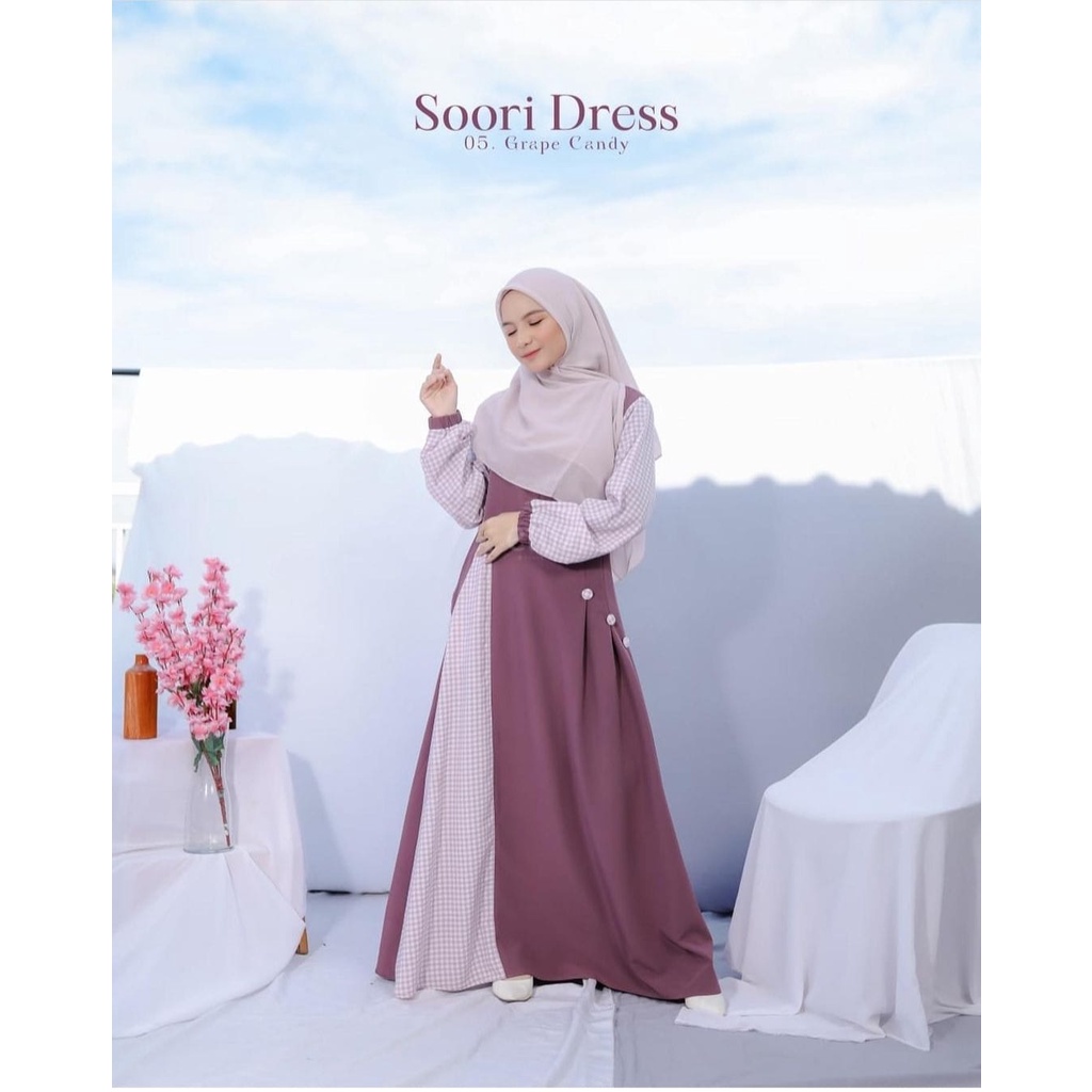 SOORI DRESS/gamis wanita/pakaian remaja/baju muslimah/kekinian/