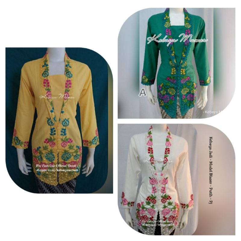 Kebaya Bordir. Kebaya Encim. Kebaya. Kebaya Encim Modern. Kebaya Blazer. Kebaya Kutubaru