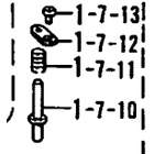 149610001 / 149611101 / 149612101 / 114447002 Pin / Spring / Pin Cover / Screw 2.38 Mesin Jahit Brother B845 / LT2-B845