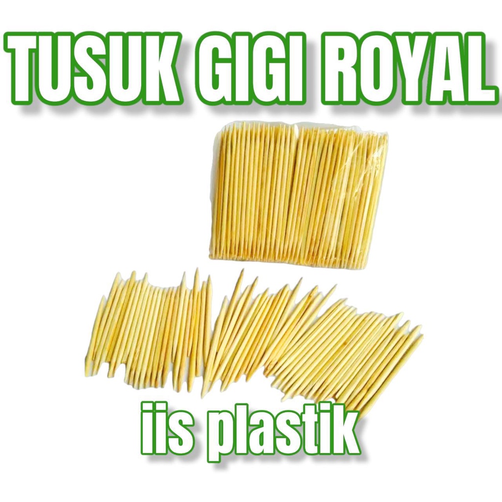 Tusuk gigi royal 100gram tusuk buah bambu toothpick