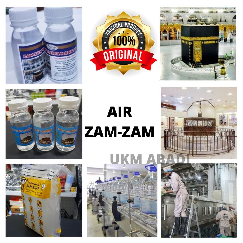 Air Zamzam Original Botol 1 liter Buah Tangan Haji Dan Umroh 113147