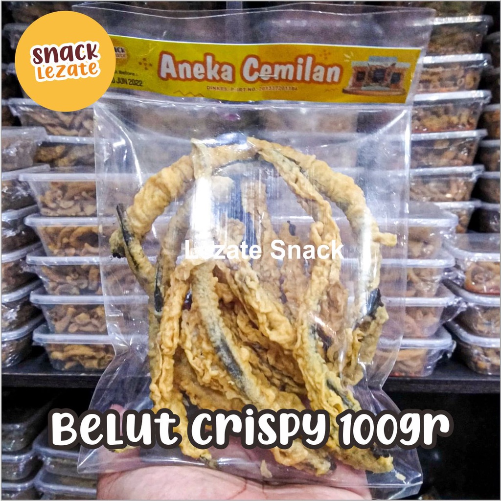 

Belut Crispy 100gr Murah Enak Renyah / Kripik Belut Jogja / Kripik Belut Welut / Keripik Belut Goreng LEZATE SNACK