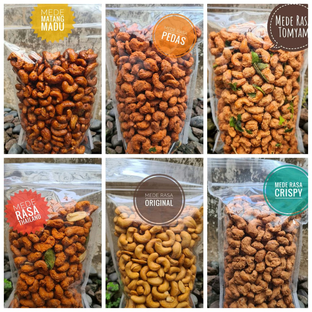 

Kacang Mede Kualitas Premium 1000 gram Asli Wonogiri Mede Renyah Gurih Dan Enak