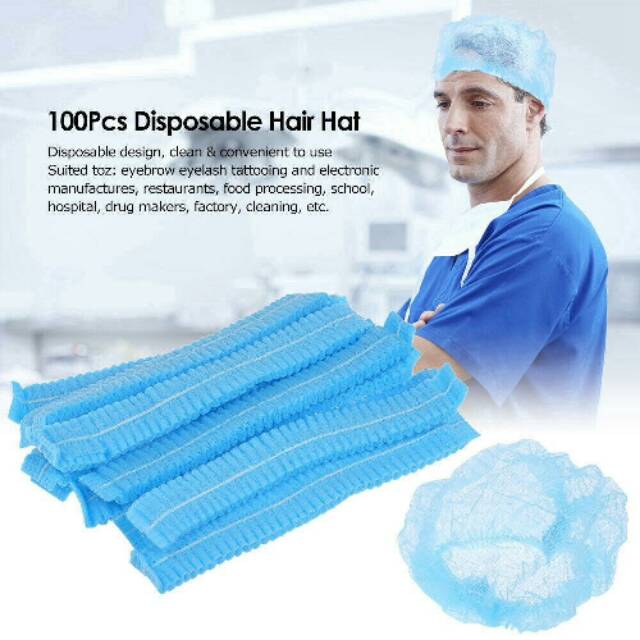 Hair cap hair hat nurse cap hair net cover head non woven medical disposable