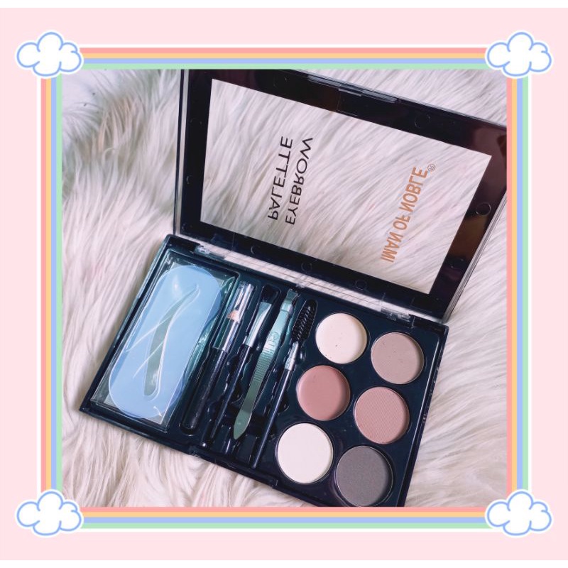 PROMO!!!EYEBROW PALETTE+APLIKATOR IMAN OF NOBLE 8200