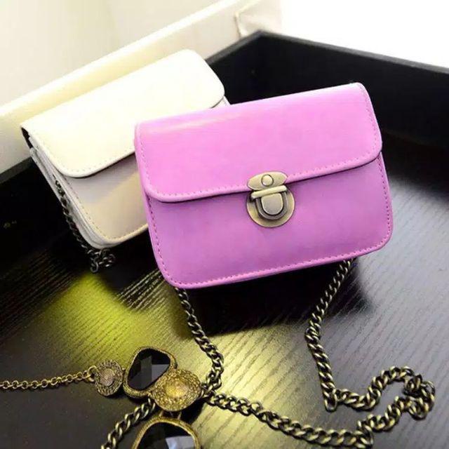 GO! TS243 Tas pundak mini retro retro packet chain mini shoulder bag tas import grosir COD