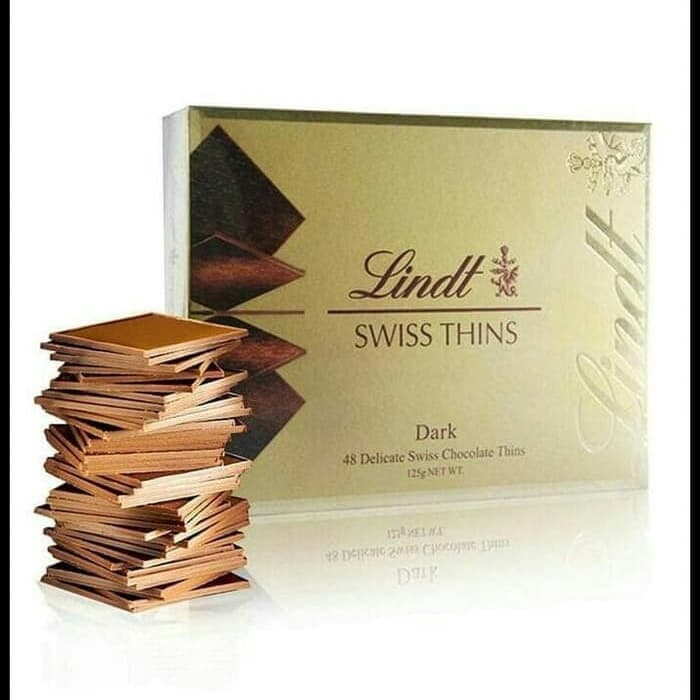 

Lindt SwissThins 48 Delicate Dark-Milk Chocolates Import
