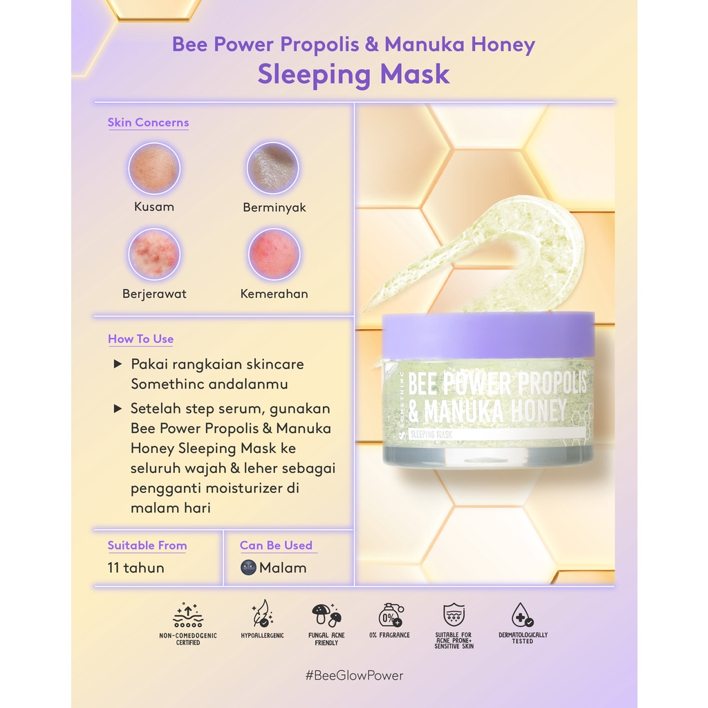 Somethinc Bee Power Propolis &amp; Manuka Honey Sleeping Mask