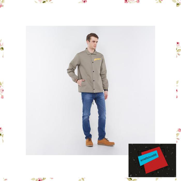 Jaket Pria parasut parka gunung Guten Inc Florida Canvas Coach Grey  IU132