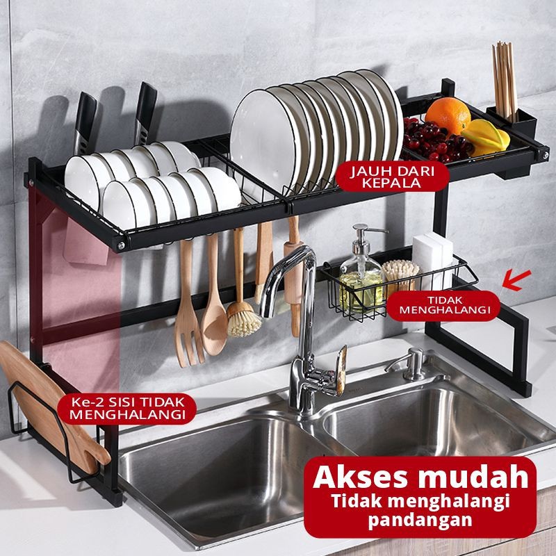 Rak Piring Wastafel Portable Dapur Serbaguna