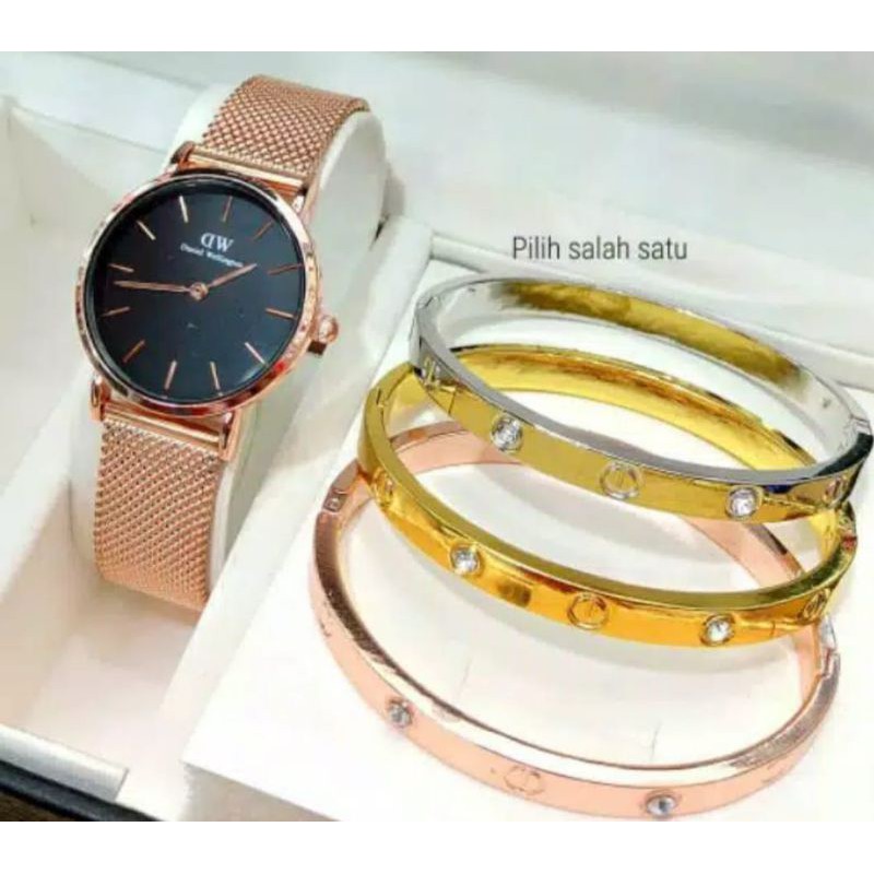 jam tangan terbaru Dw pasir free gelang d.3,2cm. 105rb