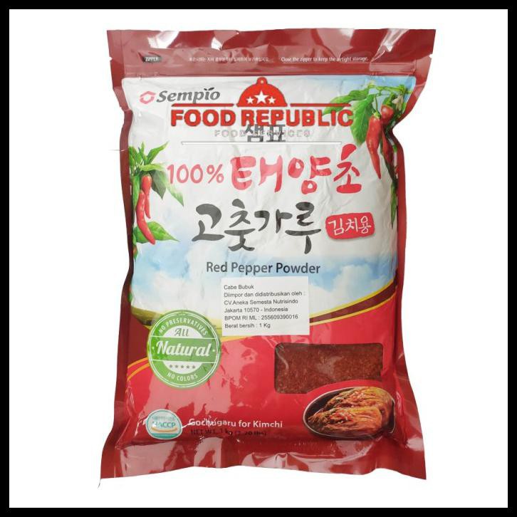 

Gochugaru Kasar Korea Repack 100 Gr / Bubuk Cabe Korea Sempio Kimchi