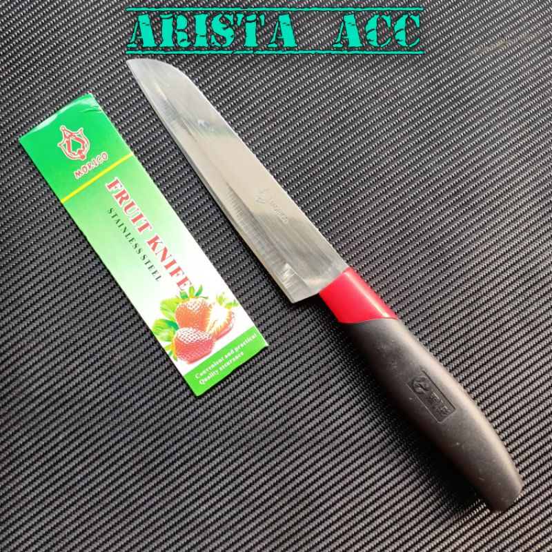 Pisau Dapur MORICO Stainless Steel 12Cm Sangat Tajam Best Handle Quality