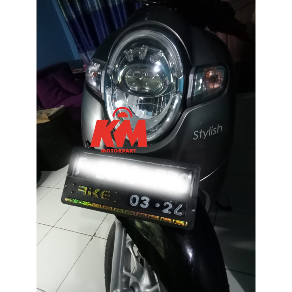 Cover Plat Nomor Rike Tutup Pelindung Plat Nomor Kotak Universal Semua Motor