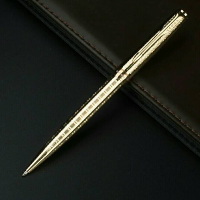 

Pen parker sonnet emas emas klip bolpoin