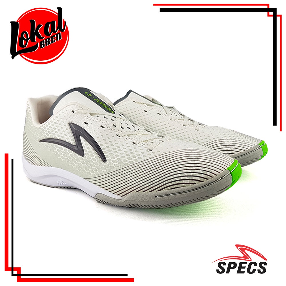 Sepatu Futsal Specs LS OMEGA RUNTUBOY IN Mineral Grey C.Dancer L.Smoke