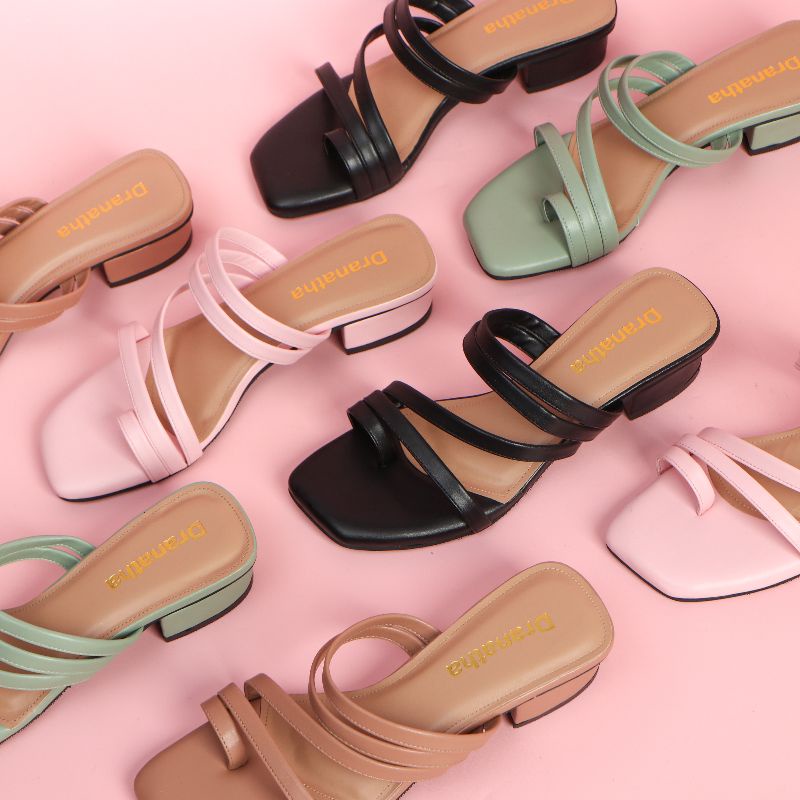 Heels Wanita Terbaru 2021 Heel Sendal Kekinian Murah Hils Cewek H Ng586 Heels Kerja / Fantofel Kerj 