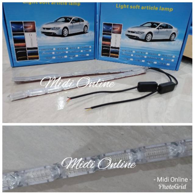 Lampu Mobil DRL Sein Running Led 30Cm - Lampu DRL Daytime Running Light