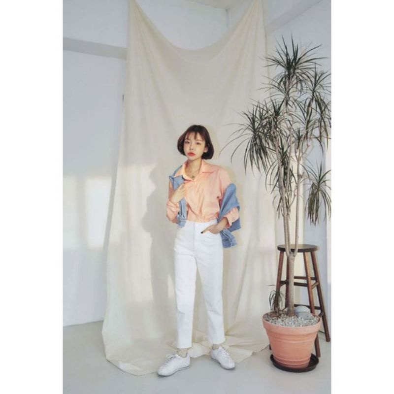 KAIN BACKGROUND PUTIH TULANG 100CM X 2,4 METER / BACKGROUND FOTOSHOOT