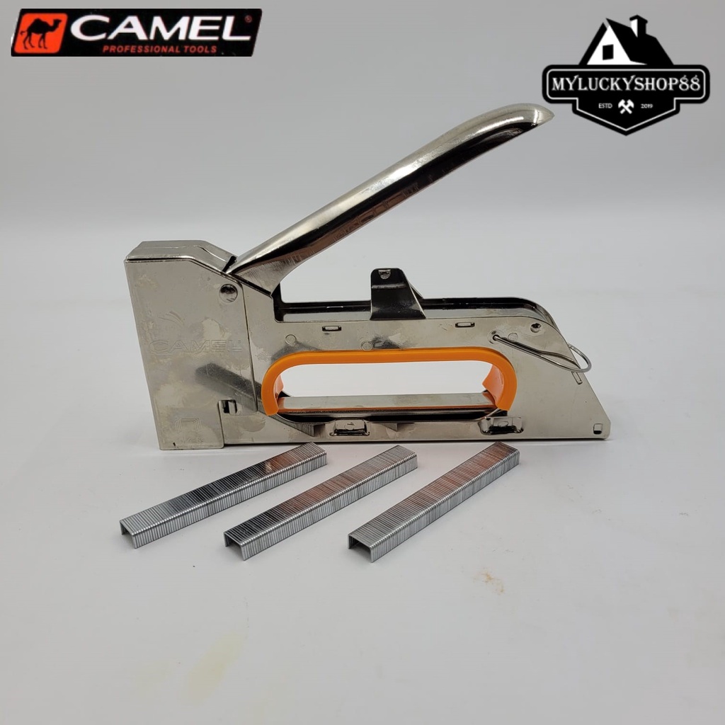 Camel Staples Tembak 13/4-8mm Stapler Gun Staple Jok Motor Sofa Tacker