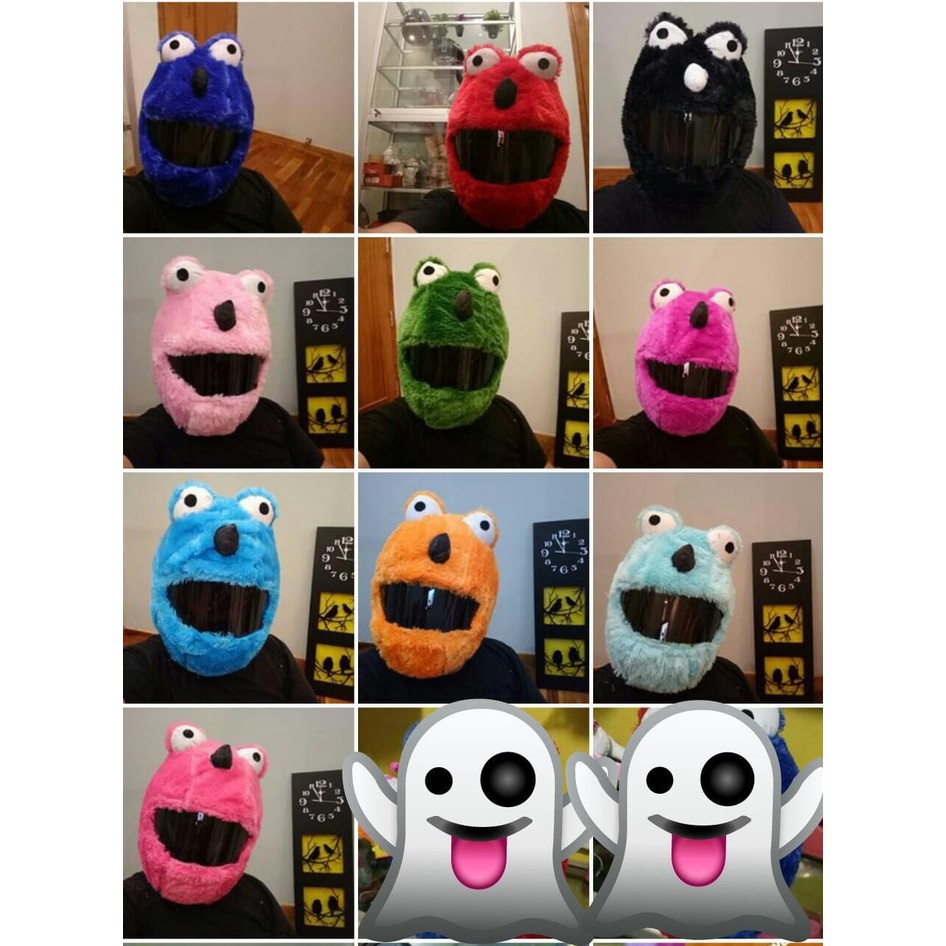 Elnos Sarung Helm / Helmet Cover / Elmo Helmet Cover / Funny Helmet