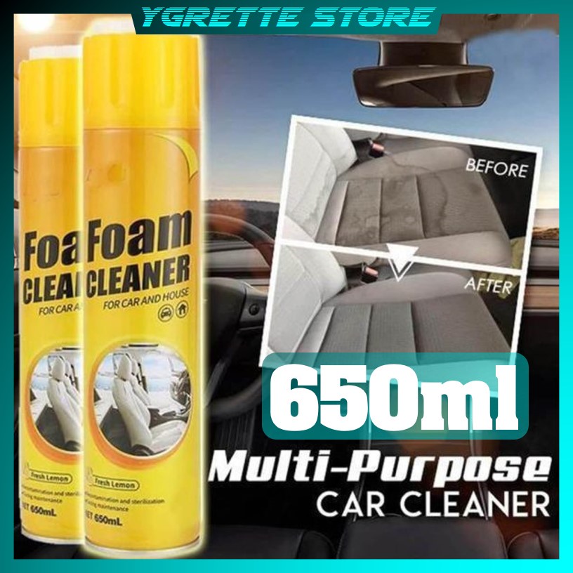 YGRETTE - Foam Cleaner Spray Multifungsi Car Interior Agent Cleaner 650 ml