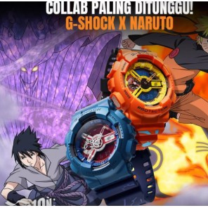 G-Shock • Transmisi Angin Naruto GA-110NAR21-4PFN GA-110SAS21-2PFN 200m Tahan Air dan Tahan Guncangan Jam Tangan Olahraga Fashion Pria Jam Tangan Kuarsa Jam Tangan Pria