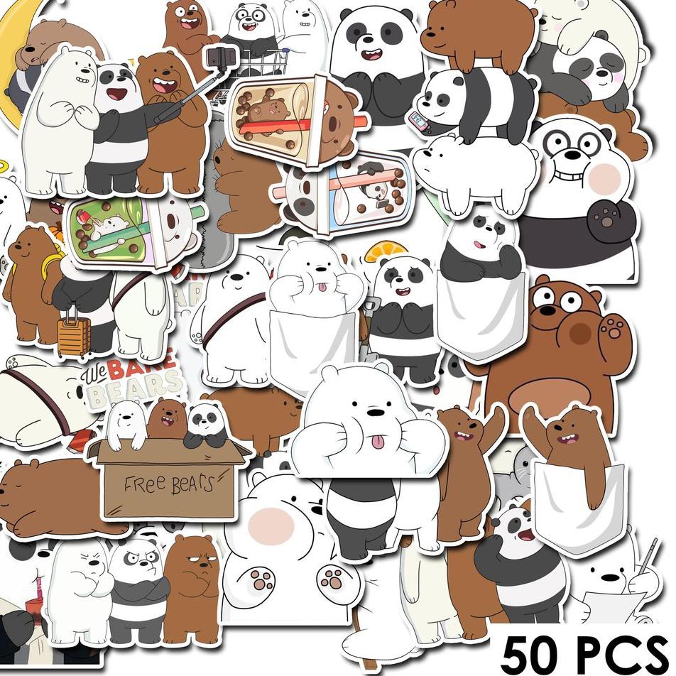 

RN STIKER ISI 50 TUMBLR FASHION CUTE STICKER UNTUK LAPTOP HP KULKAS KOPER RUMAH st067 bare bear LIZ