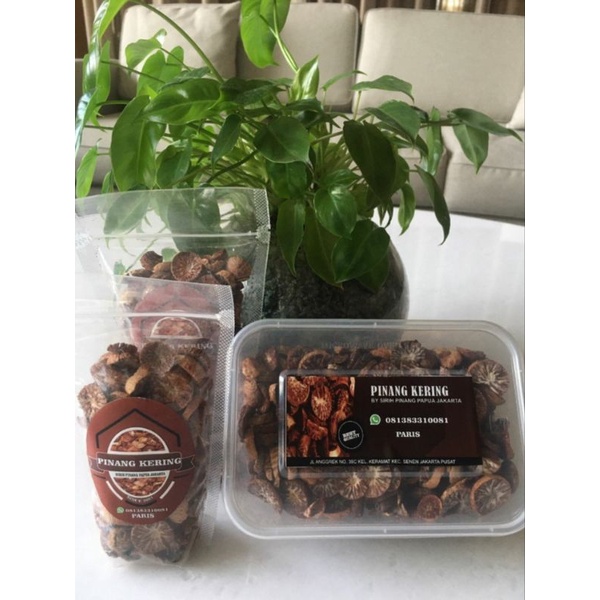 Pinang Muda Iris Kering/Pinang Gebe