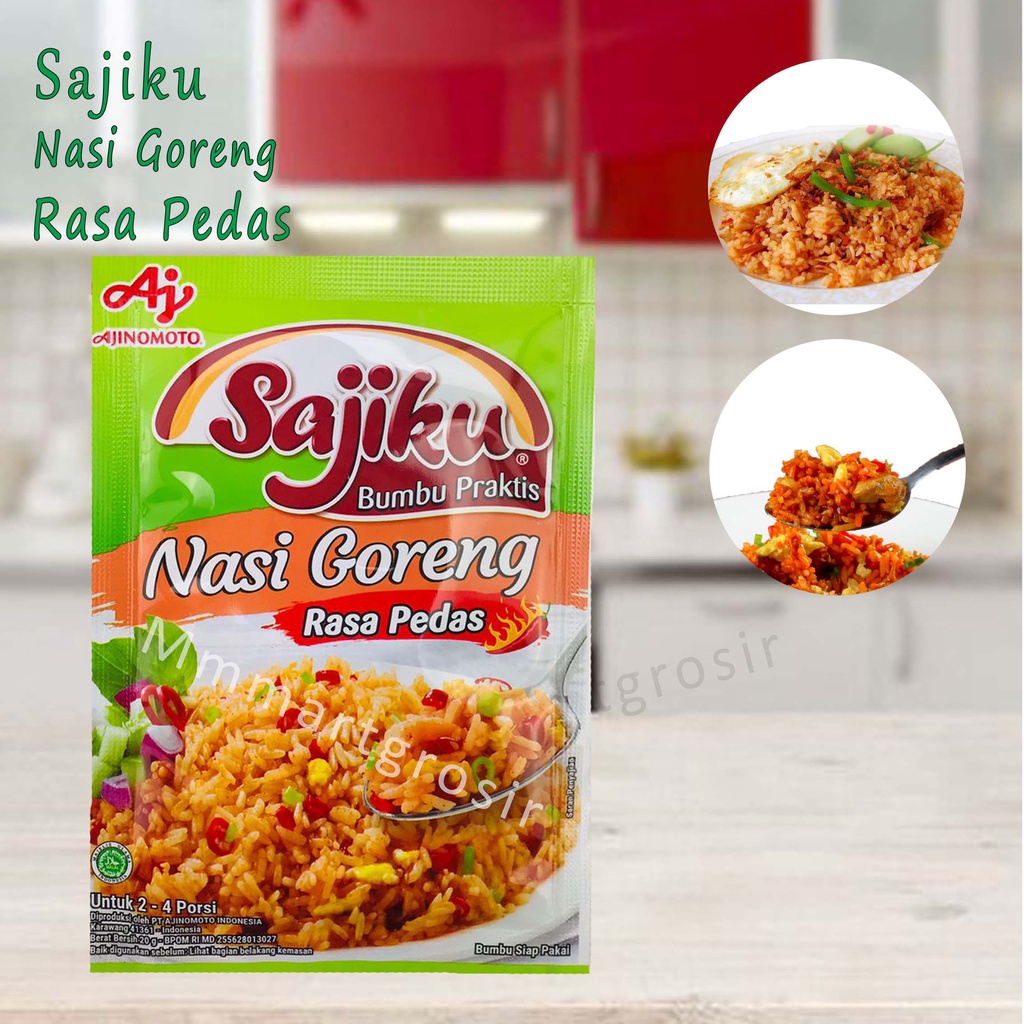 SAJIKU BUMBU SIAP PAKAI NASI GORENG RASA PEDAS 20g