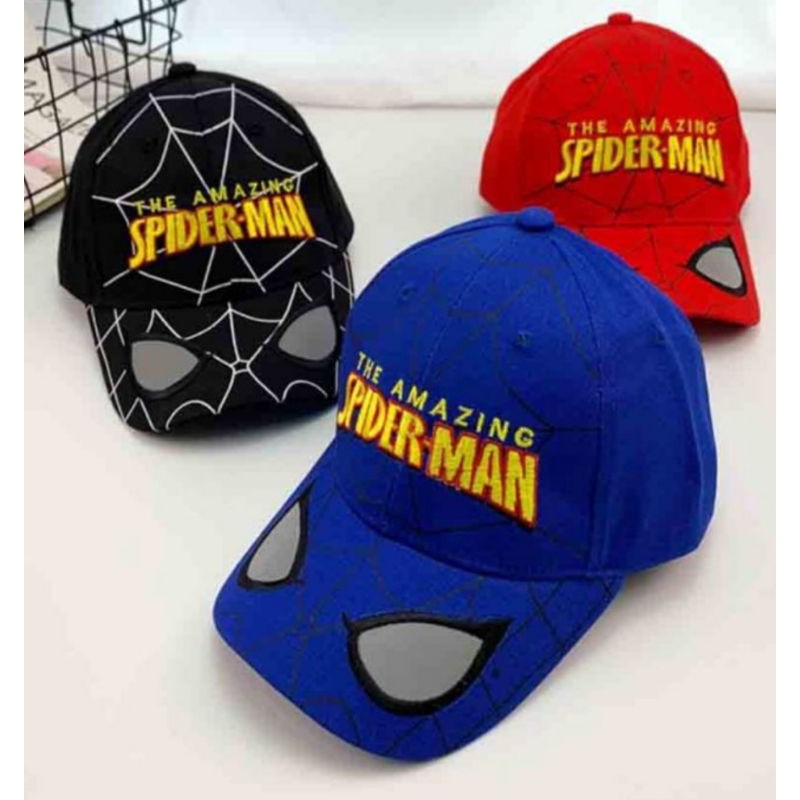 IMPORT TOPI ANAK SPIDERMAN