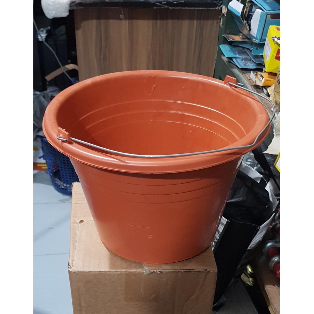 EMBER COR WARNA 16CM/ EMBER PLASTIK ANTI PECAH ORANGE