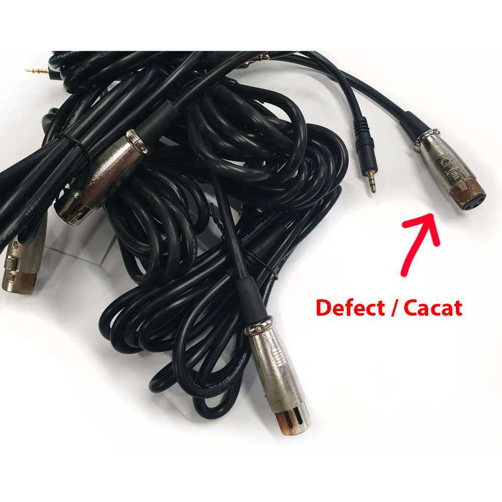 IDN TECH - Kabel 3.5mm to XLR Karaoke Mic Berkarat 2M AV129 (OBRAL/DEFECT)