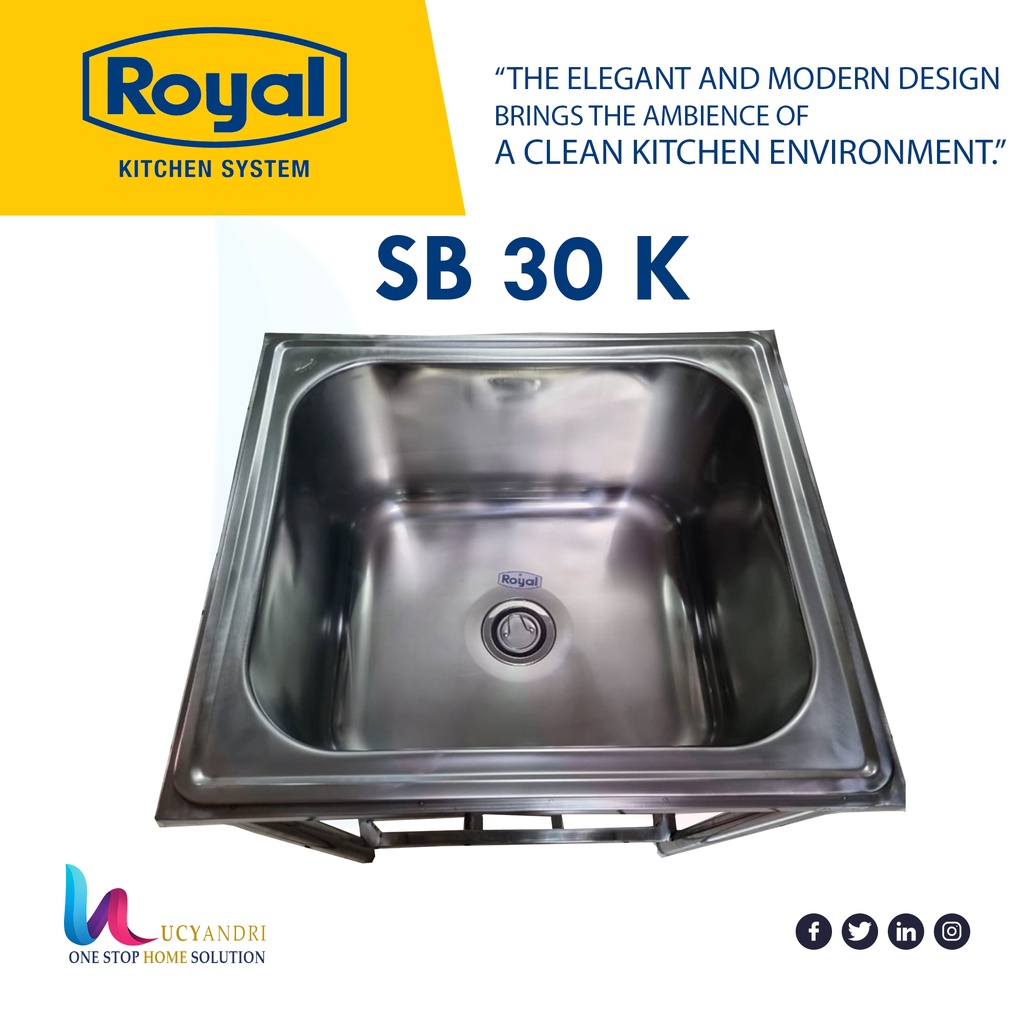 KITCHEN SINK ROYAL SB 30 K MEJA BAK CUCI PIRING PORTABLEKITCHEN SINK