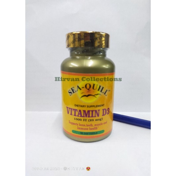 SEA QUILL VITAMIN D3 1000iu ISI 90'S