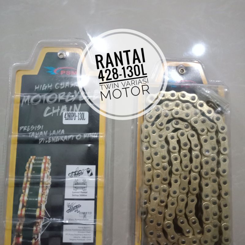 Rantai O Ring Ukuran 428-130L