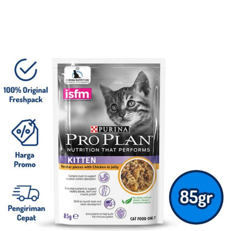 Pro Plan Cat Kitten Chicken Makanan Basah Anak Kucing 85gr