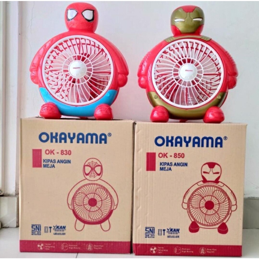 KIPAS ANGIN KARAKTER OKAYAMA / KIPAS OKAYAMA OK-830/OK-850