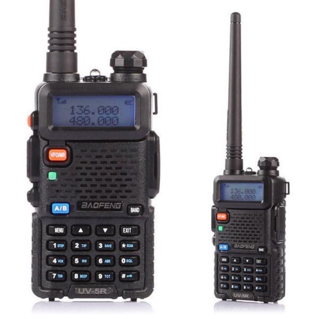 HANDY TALKY BAOFENG UV-5R UV5R UV 5R BLACK DUALBAND VHF UHF ORIGINAL GARANSI RESMI POSTEL