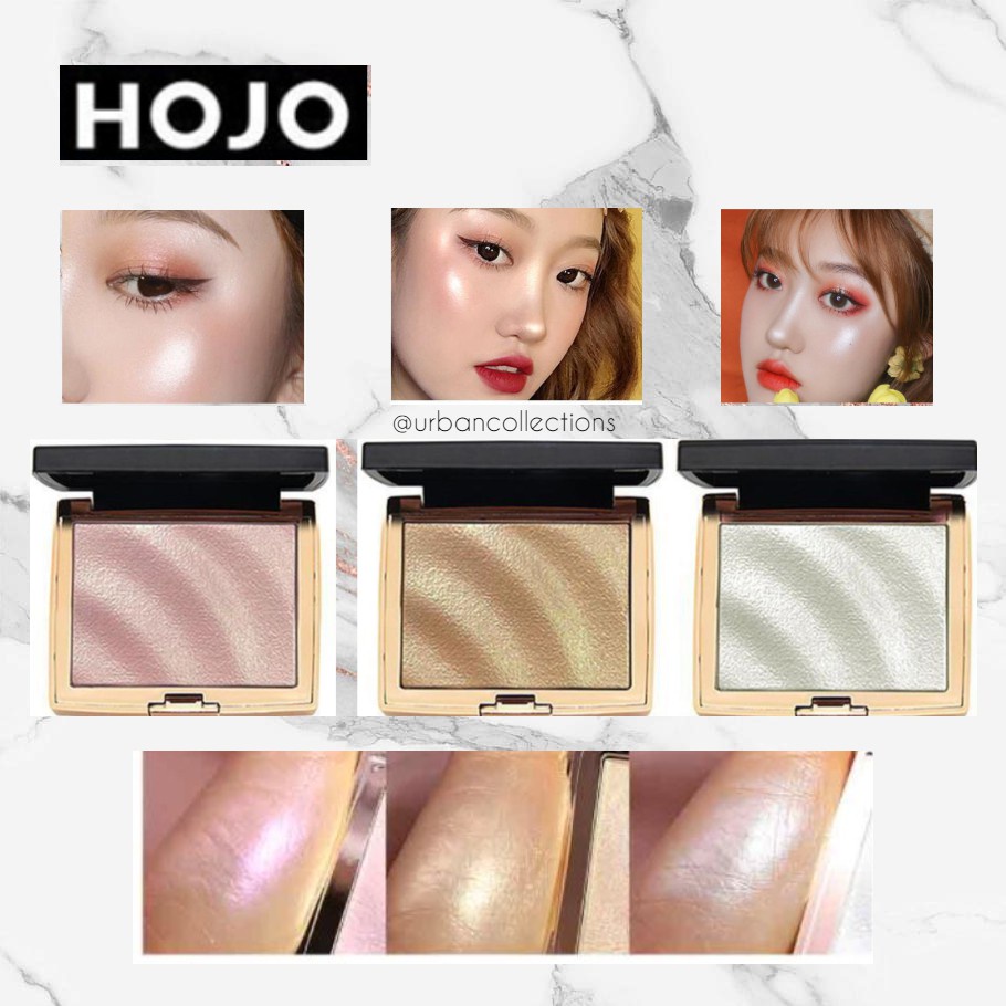 HOJO Highlighter Pallette Waterproof Glitter Highlighter &amp; BRONZER Original Powder Make up