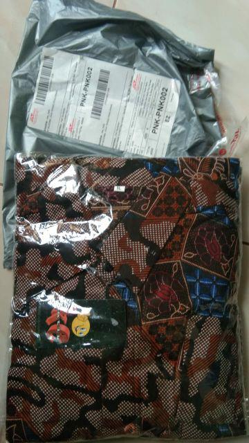 Bswart Batik Hrb026 Kenongo Hem Pendek Padi Pekalongan M L Xl Batik Pria Murah Modern Grosir