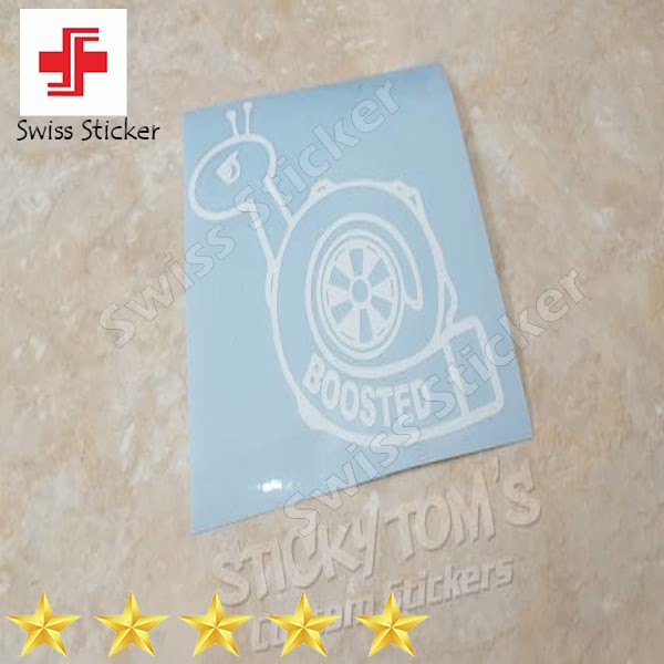 Murah stiker JDM untuk mobil turbo KEONG TURBO BOOSTED SNAIL Keren