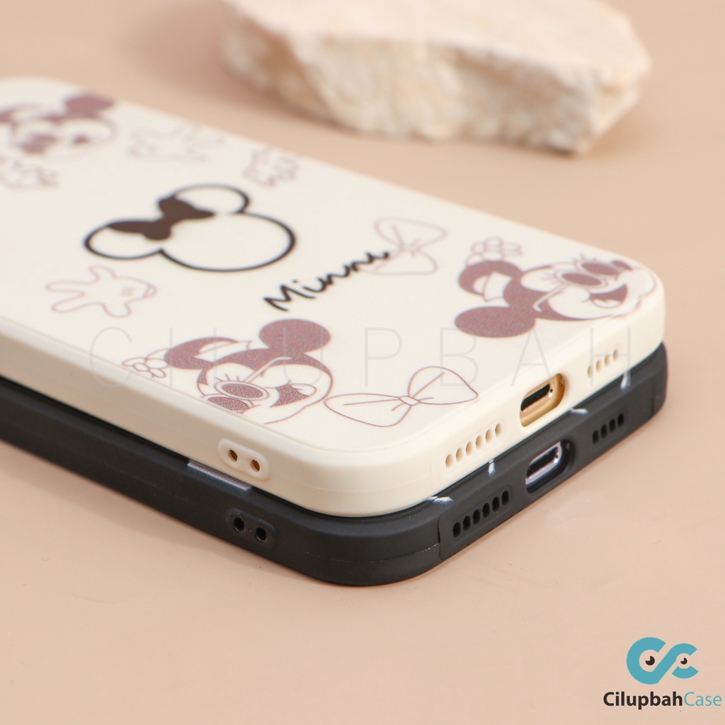 Casing Oppo Reno Vivo A71 A33 A53 A5 A9 A31 A52 Reno 4F Y91 Y93 Y95 Y12 Y15 Y17 Y30 Y20 Y91C - Soft Case Edge Miki Mini Cartoon Full Lens Cover