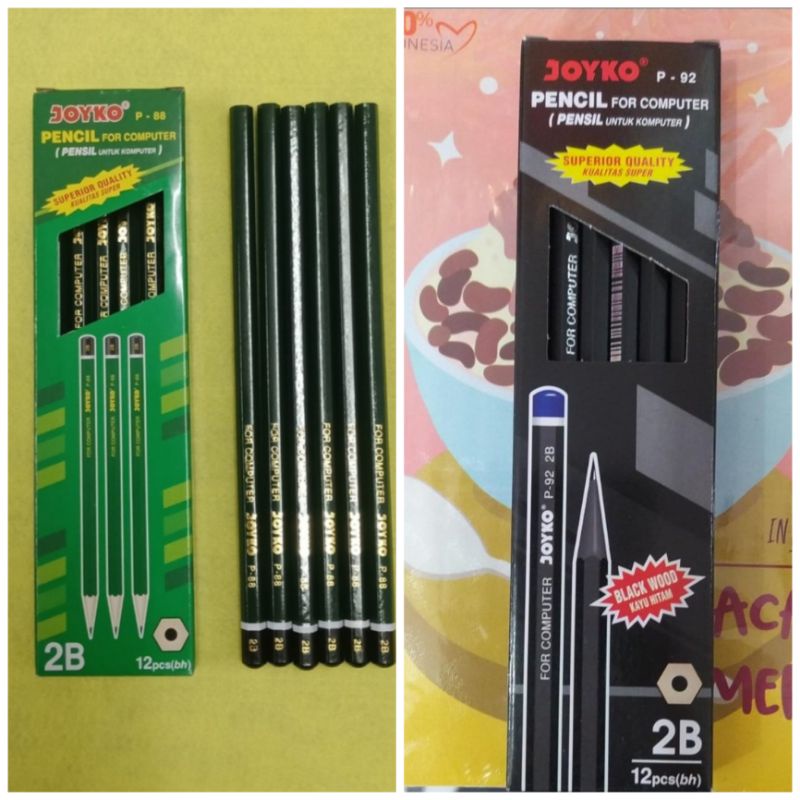 PENSIL JOYKO 2B P-88 dan P-92 ISI 12 PCS