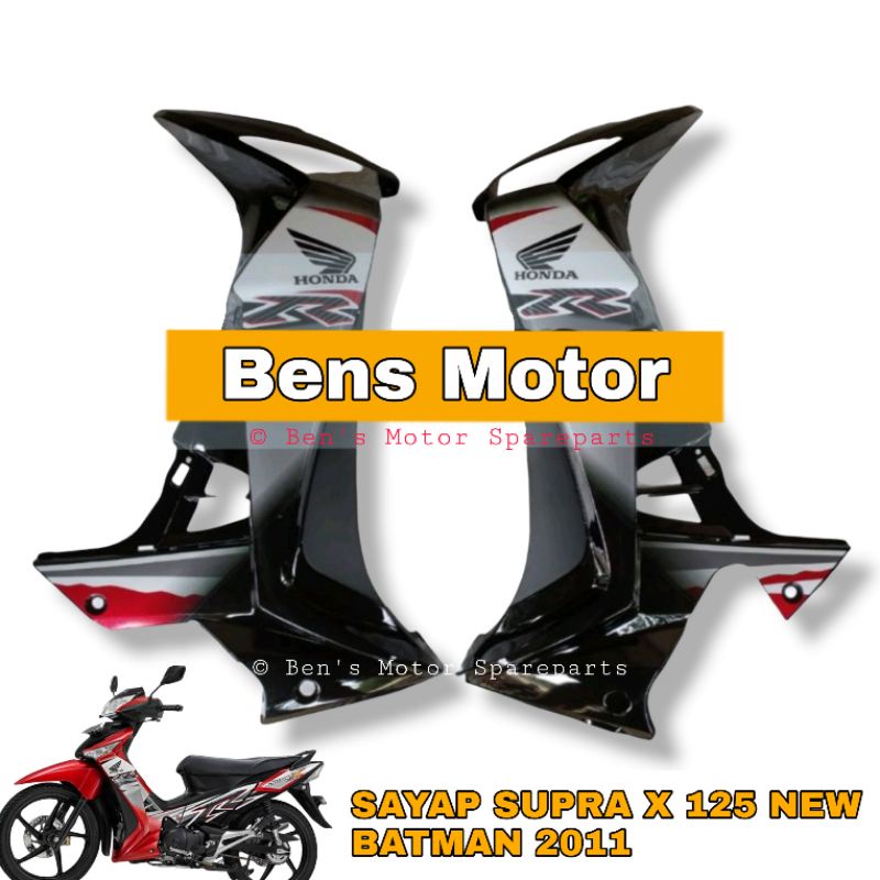 Cover Sayap Supra X 125 New / Bodi Sayap Samping Supra X 125 R Batman - 2011