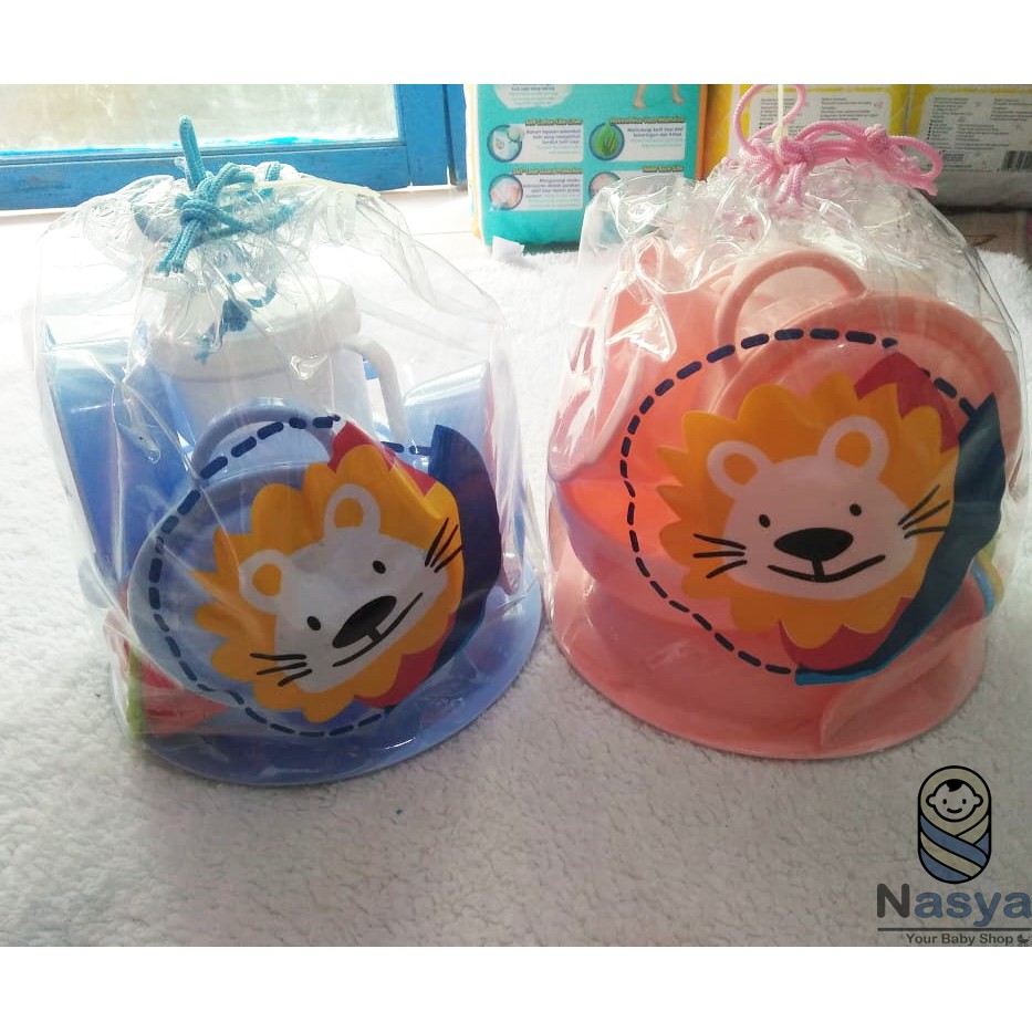 [R-059] Feeding Set Lusty Bunny- tempat makan bayi BPA free