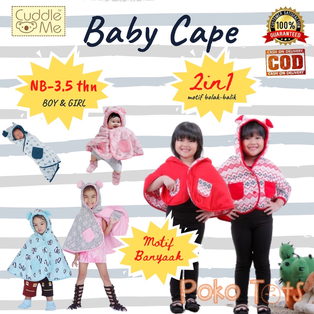 Cuddle Me Baby Cape Cuddleme Jaket Bayi dan Anak Selimut Bayi Jacket Bolak balik