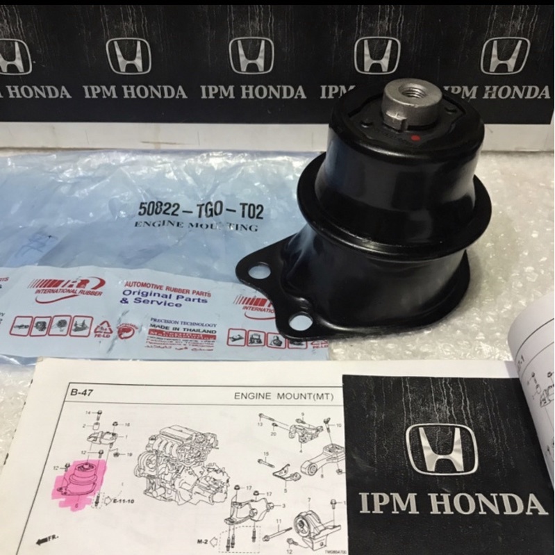 50822 TF0 / TG0 Engine Mounting Dudukan Mesin Kanan Honda Jazz S RS GE8 2009-2013 City GM2 IVTEC Freed 2010-2015 Brio 2013-2021 Mobilio 2014-2021 Manual Matic SAMA NK IR Thailand Original Honda