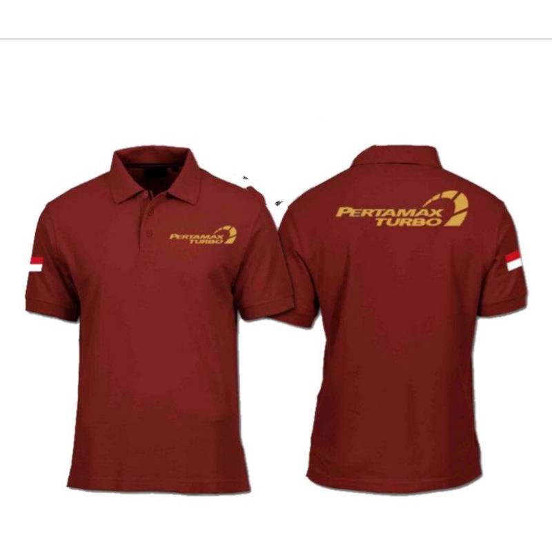 KAOS POLO KATUN PERTAMAX TURBO KAOS PERTAMAX TURBO BAJU PERTAMAX TURBO POLO SHIRT PERTAMAX TURBO BOR